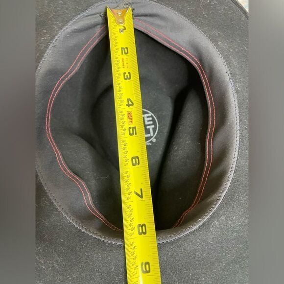 Lite Felt Fedora 100% Wool Black L - Picture 10 of 12